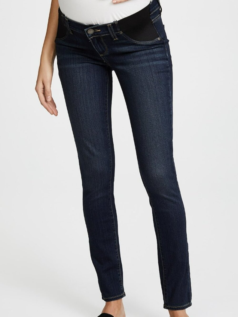 PAIGE - Dark Blue Transcend Verdugo Ultra Skinny Maternity Jeans - Size 26